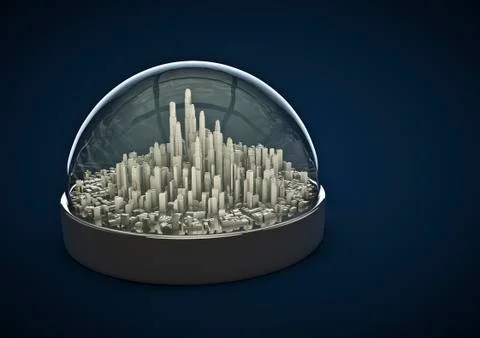 City globe Illustrazione stock