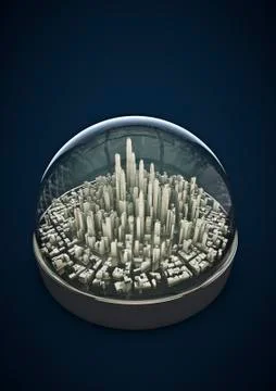City globe Illustrazione stock