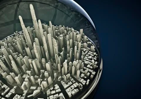 City globe Иллюстрация