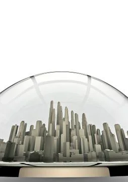 City globe Illustrazione stock