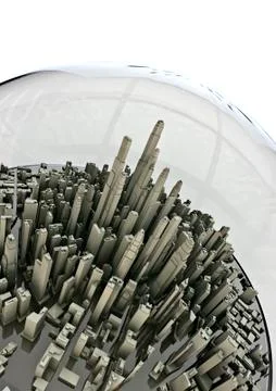 City globe Illustrazione stock