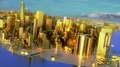 City golden gold New York DOF model NYC USA skyscrapers shiny flythrough 4k 4k or 4k+ Resolution