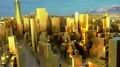 City golden gold New York NYC USA skyscrapers shiny flythrough 4k 4k or 4k+ Resolution