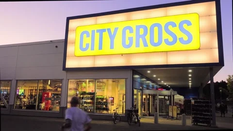 City Gross at sunset Stock Footage 285174837