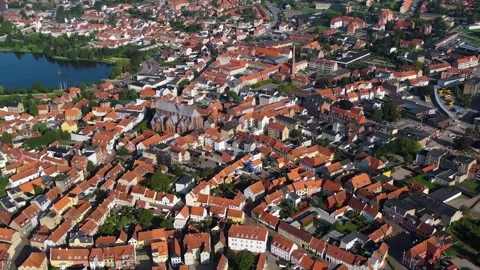 The city of Haderslev in Denmark Video stock 304971594