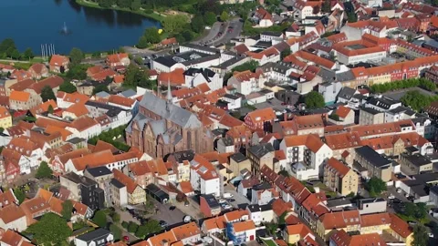 The city of Haderslev in Denmark Видео 305178871