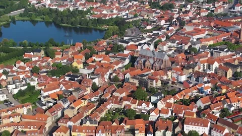 The city of Haderslev in Denmark 库存影片 305187440