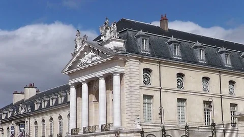 City hall Dijon architecture Stock Footage 80764726