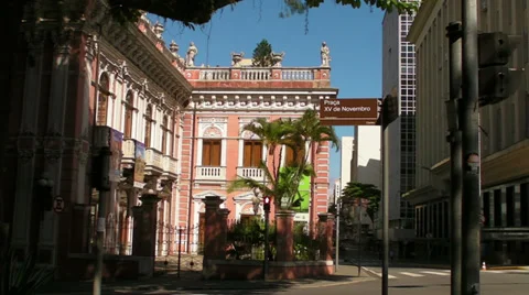 City Hall in Florianopolis Stock Footage 33747910