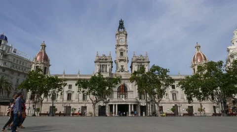City Hall Front Regular 3 4K.MP4 Stock Footage 56203061