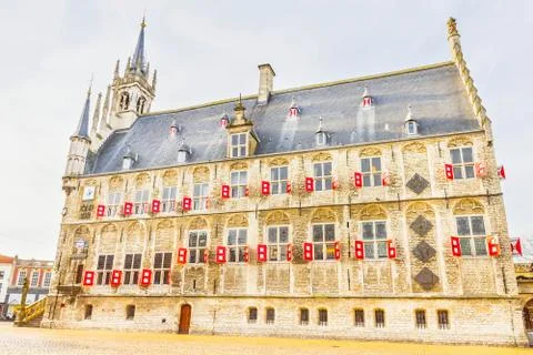 City hall in Gouda, the Netherlands Foto stock