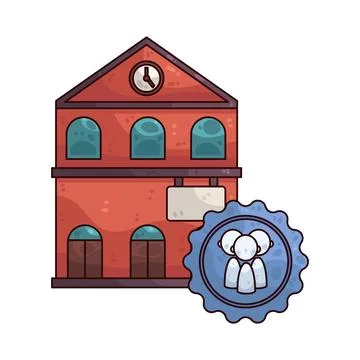 City hall illustration Stock Illustration