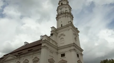 City Hall at Lithuania Stock Footage 11498549