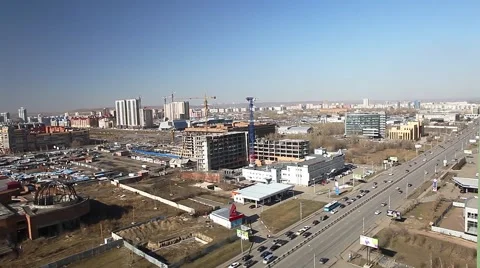 City from a height Stock Footage 64369664