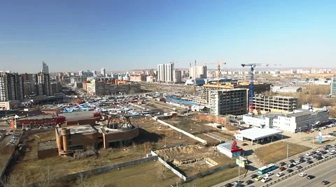 City from a height Stock Footage 64369683