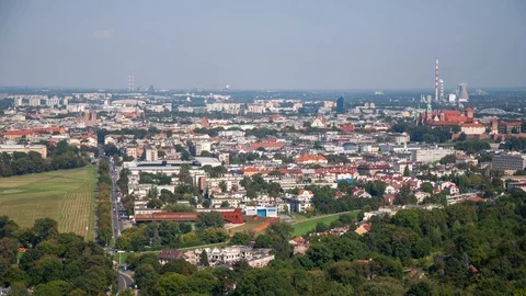 City from high point of view - 4K time lapse Stock Footage 126317378