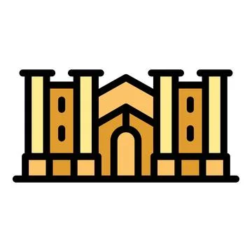 City house icon vector flat Ilustración de archivo