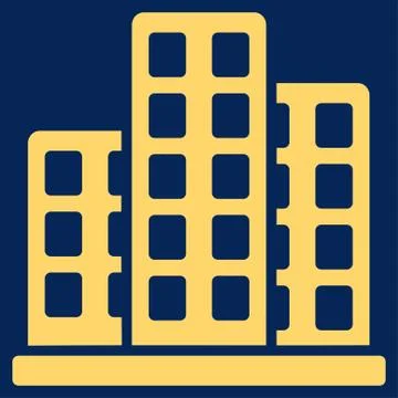 City Icon from Commerce Set Stock Illustration