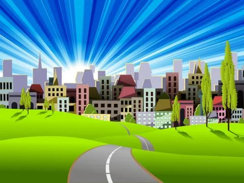 City Stock Illustration