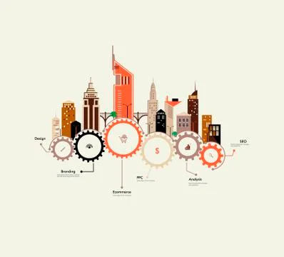 City infographics Stock Illustration