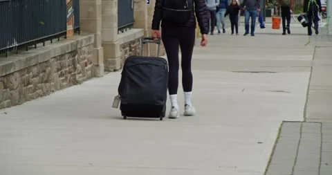 City Intersection Buzzing With Activity In The Heart Of Toronto Stock Footage 312523317