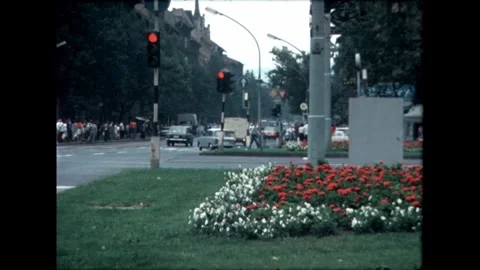 City Intersection with Flowers Video stock 278410136