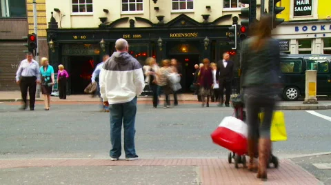 City Intersection Time Lapse (HD) c Stock Footage 477246