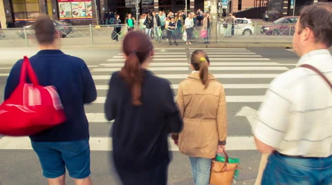 City Intersection. timelapse motion Stock Footage 53569332