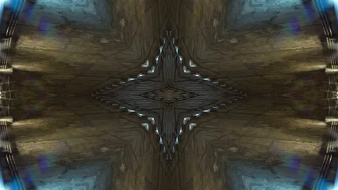 City in kaleidoscope pattern Stock Footage 88698796