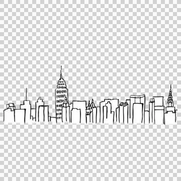 City landscapce vector Illustrazione stock
