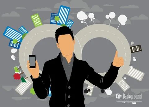 City Landscape Stock Illustration