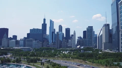City Landscape Pan Stock Footage 113351738