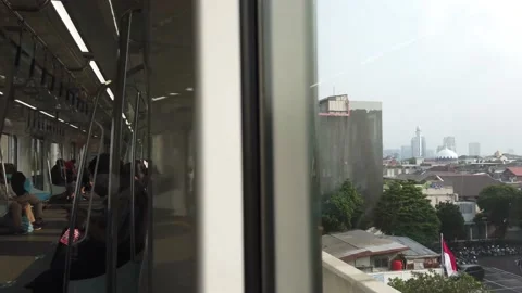 City Landscape from the train Stock Footage 224447115