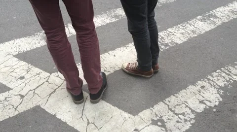 City legs walking Stock Footage 48365532