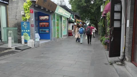 City Life in Beijing Stock Footage 337304030