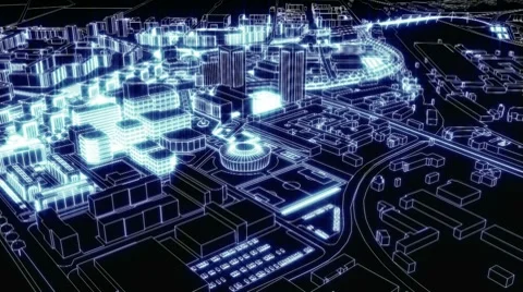 City of light Stock Footage 7732276