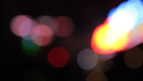City Lights in Blur cool looking #1 Stock Footage 6639596