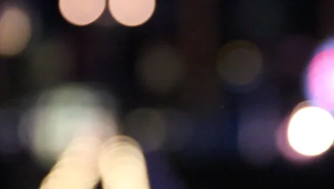 City Lights in Blur cool looking #2 Stock Footage 6647537