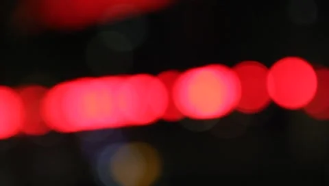 City Lights in Blur cool looking #3 Stock Footage 6652824