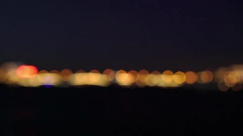 City lights blur Stock Footage