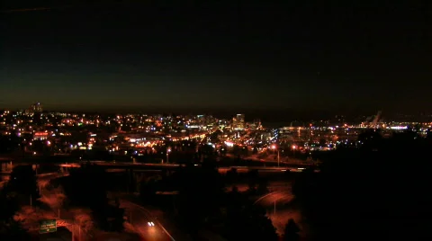 City Lights Stock Footage 796990