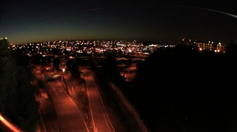 City Lights Stock Footage 8565347