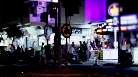 City Lights Stock Footage 26241587