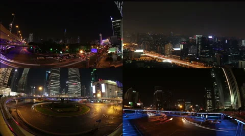 City lights Stock Footage 45671906