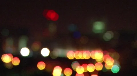 City Lights At Night Stock-Footage 42470579