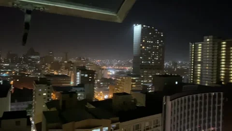 City lights at night Video stock 154240510