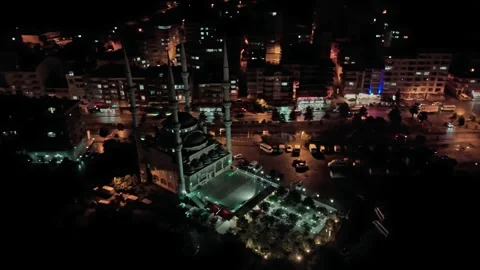 City lights at night Stock Footage 281519860