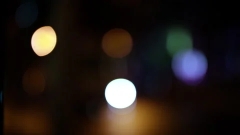 City lights out of focus Stock Footage 159736726