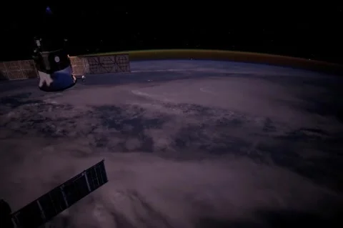City Lights over Eastern United States from International Space Station Stock Footage 260812759