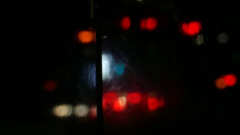 City Lights Time Distorted Stock Footage 252031243